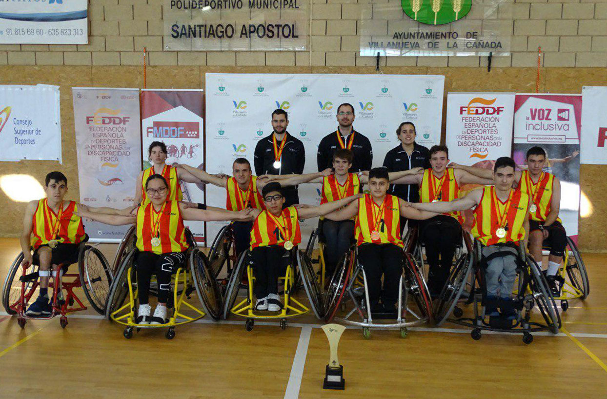 Catalu&ntilde;a ya es doble campeona de Espa&ntilde;a escolar de baloncesto en silla de ruedas