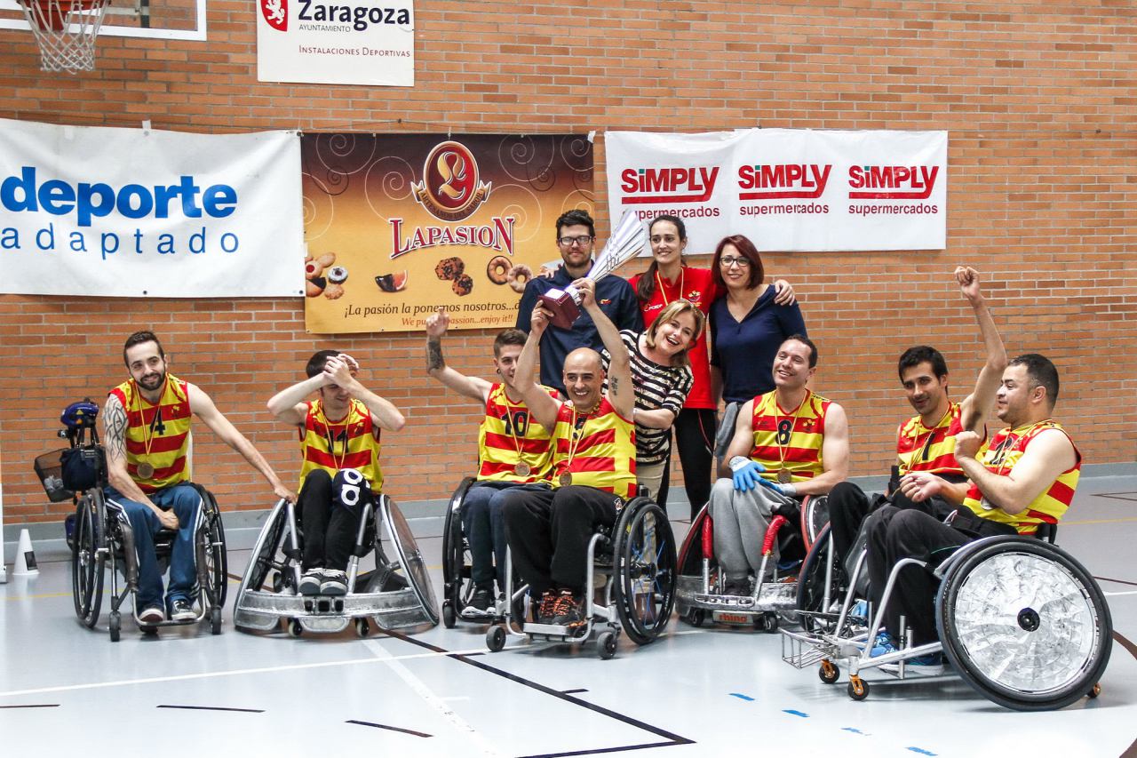 Catalu&ntilde;a se corona en Zaragoza y demuestra su grand&iacute;simo potencial en el Rugby en Silla de Ruedas