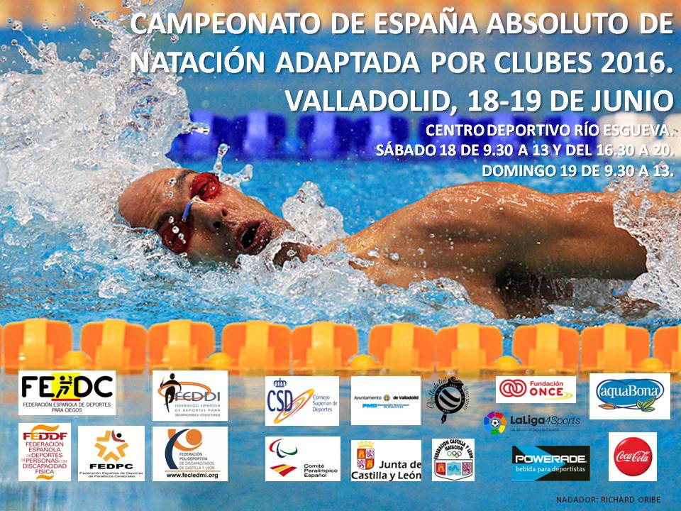 Valladolid ser&aacute; el epicentro de la nataci&oacute;n adaptada con motivo del Campeonato de Espa&ntilde;a de Nataci&oacute;n Absoluto por clubes
