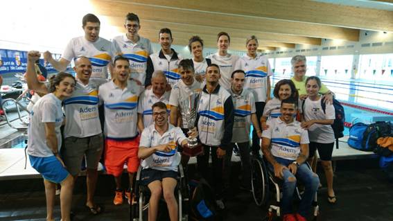 El club ADEMI TENERIFE se proclama campe&oacute;n de Espa&ntilde;a de nataci&oacute;n adaptada