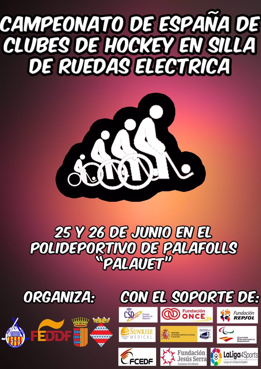 Este fin de semana se disputa en Palafolls el Campeonato de Espa&ntilde;a por clubs de H&oacute;ckey en Silla de Ruedas El&eacute;ctrica