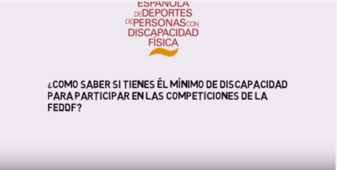 COMO SABER SI TIENES &Eacute;L M&Iacute;NIMO DE DISCAPACIDAD PARA COMPETIR EN LA FEDDF