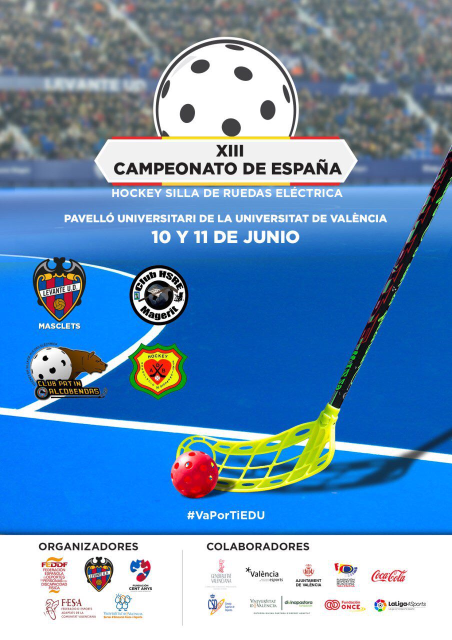 Valencia acoge este fin de semana la 13 edici&oacute;n del Campeonato de Espa&ntilde;a por Clubs de Powechair H&oacute;ckey 
