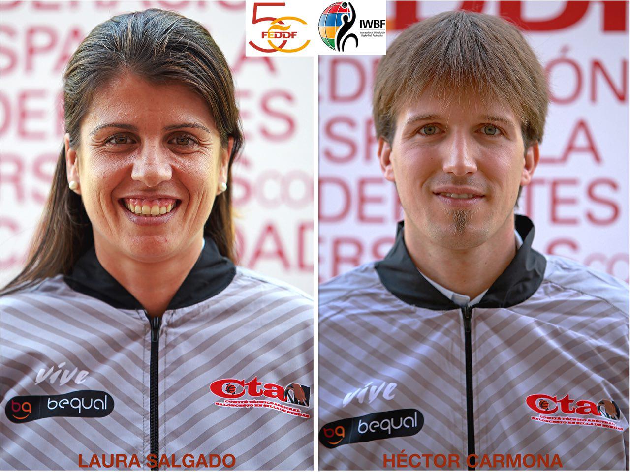 H&eacute;ctor Carmona y Laura Salgado ya son &aacute;rbitros internacionales de baloncesto en silla de ruedas