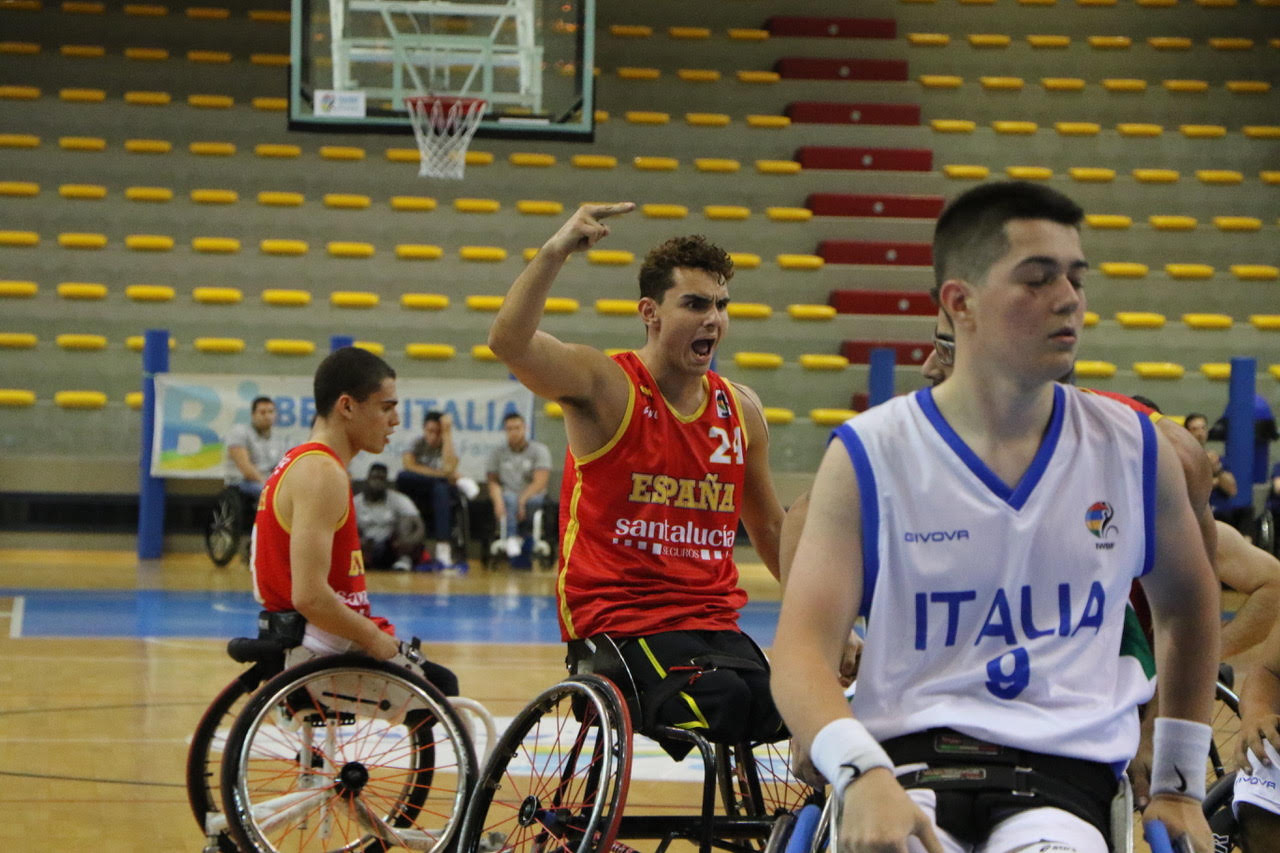Espa&ntilde;a arrolla a Italia en el estreno del Europeo Sub-22 de Baloncesto en Silla de Ruedas