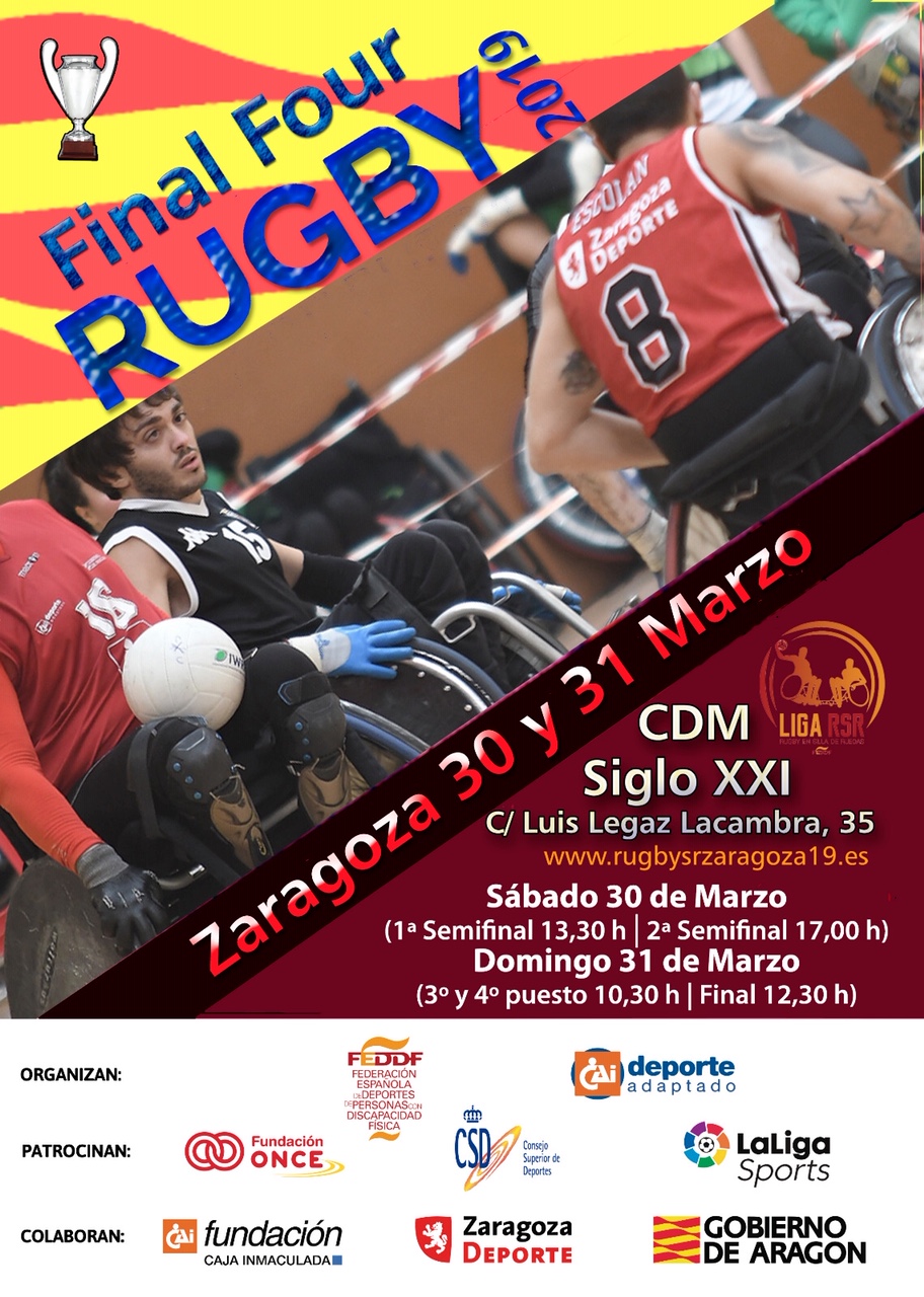 Zaragoza acoge la Final Four de la Liga de Rugby en Silla de ruedas 