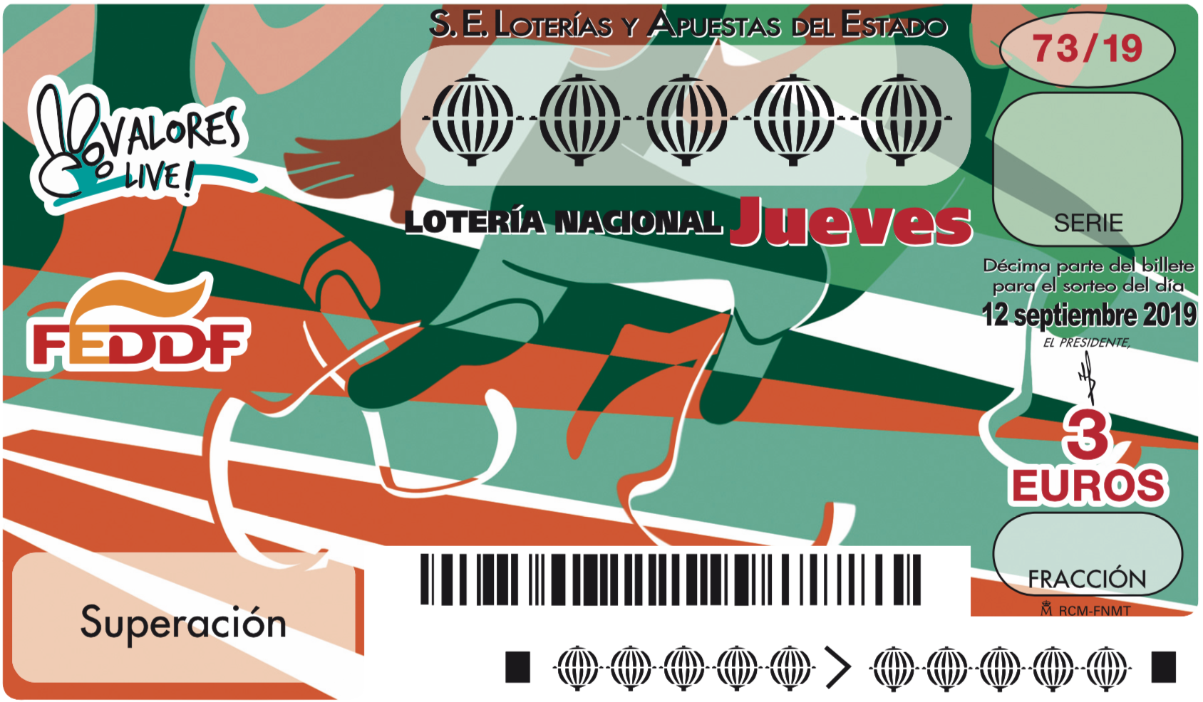 COMPRA TU CUP&Oacute;N DE ATLETISMO ADAPTADO. TU SUERTE ES LA DE LA FEDDF