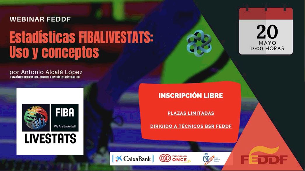 Presentamos la formaci&oacute;n &ldquo;Estad&iacute;sticas FIBALIVESTATS: uso y conceptos&rdquo; ( 20 de mayo a las 17:00 horas )