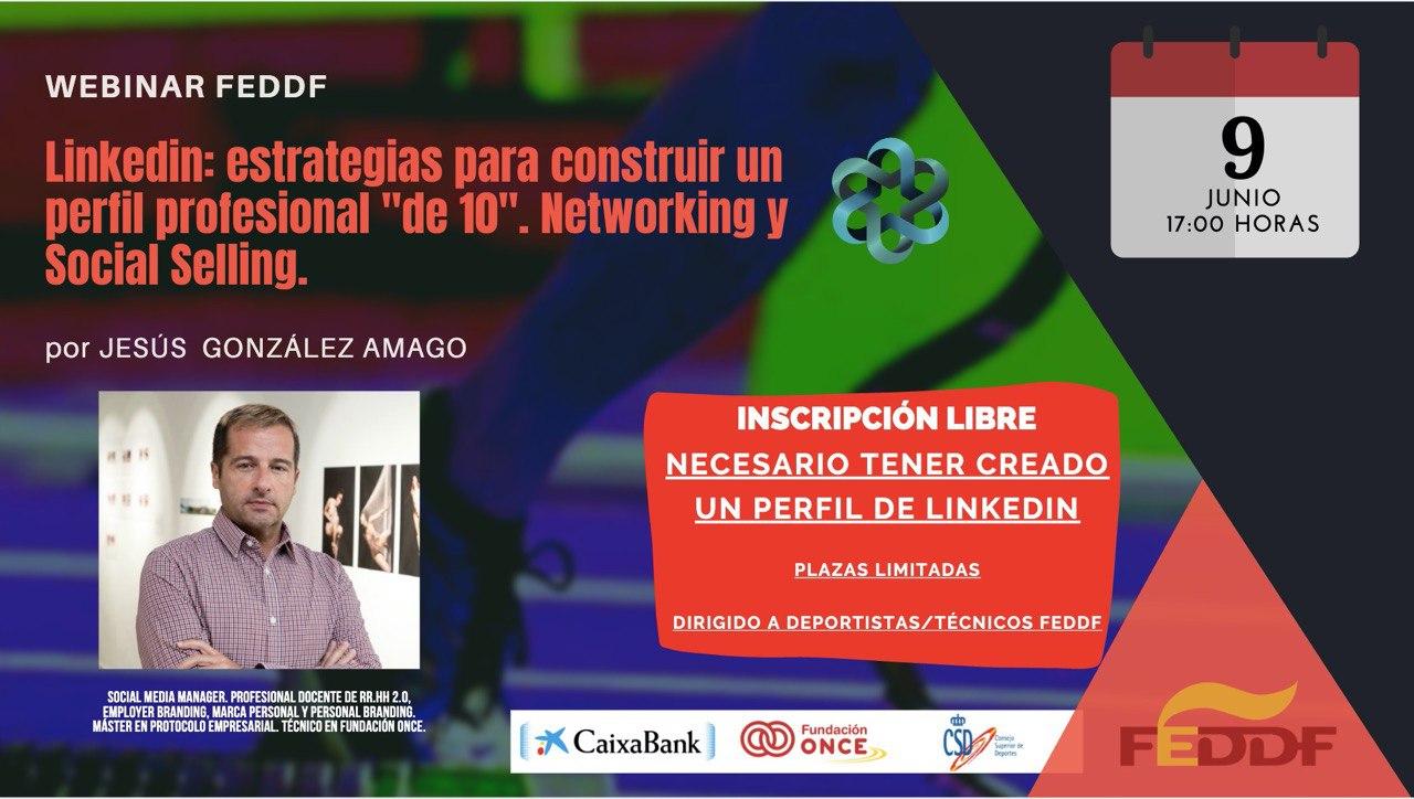 Presentamos la formaci&oacute;n &ldquo;Linkedin: estrategias para construir un perfil profesional "de 10". Networking y Social Selling.&rdquo; (09/06/20 &ndash; 17:00 horas)  
