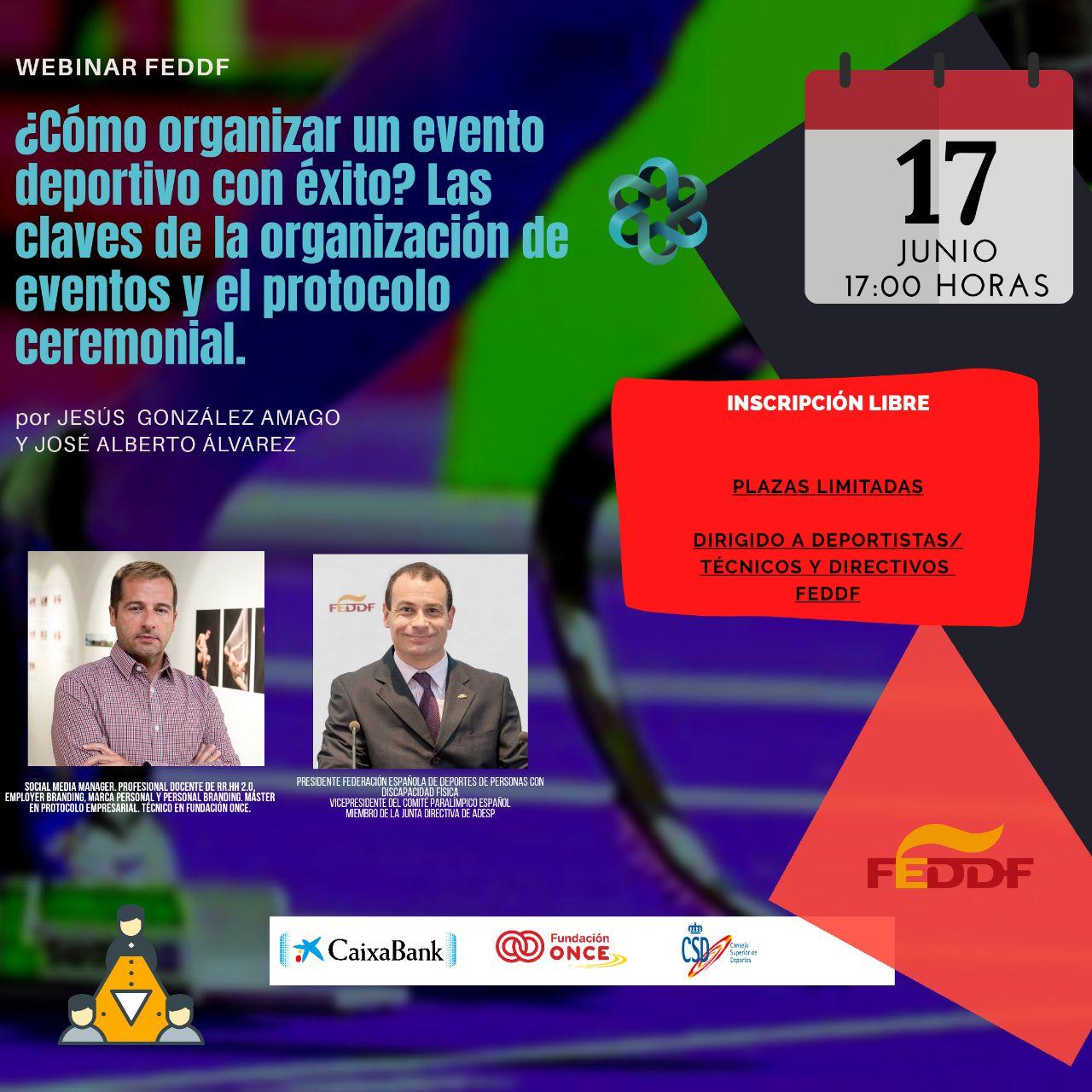 Presentamos la formaci&oacute;n &ldquo;&iquest;C&oacute;mo organizar un evento deportivo con &eacute;xito? Las claves de la organizaci&oacute;n de eventos y el protocolo ceremonial.&rdquo; (17/06/20 &ndash; 17:00 horas)