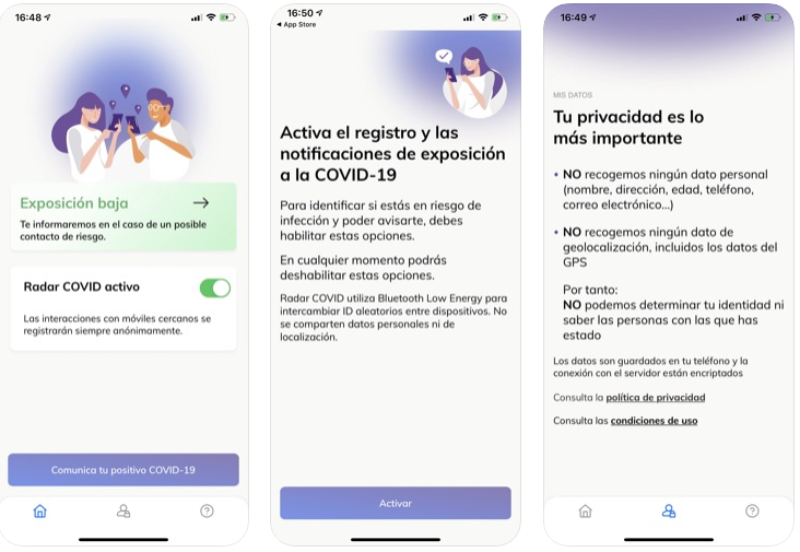 Recomendaci&oacute;n del uso de la APP Radar COVID