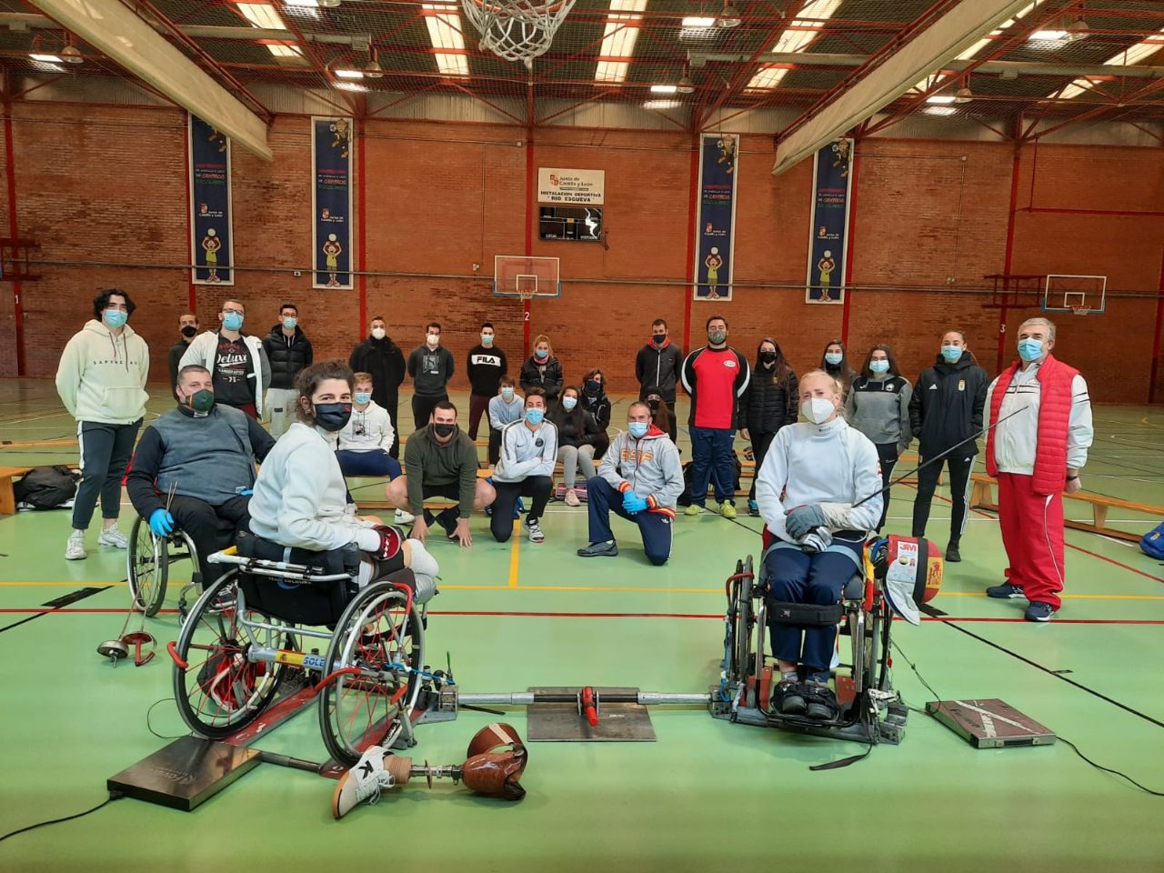 Charla-exhibici&oacute;n de esgrima en silla de ruedas en Valladolid