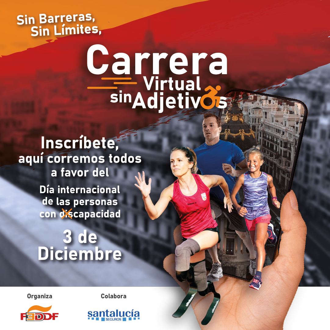 Sin barreras y sin l&iacute;mites en la Carrera Virtual sin Adjetivos