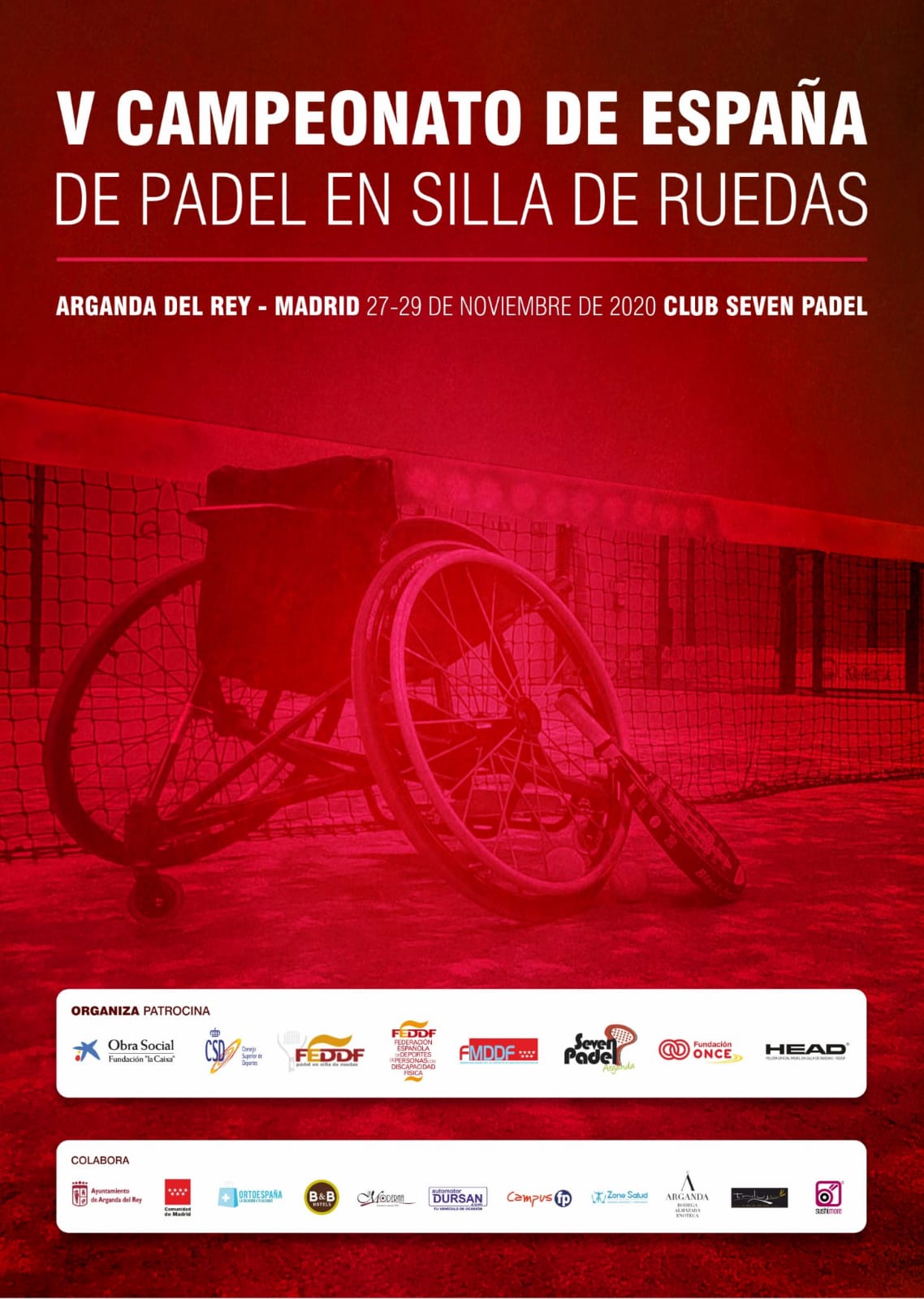 16 Jugadores en el Campeonato de Espa&ntilde;a absoluto de p&aacute;del en silla de ruedas