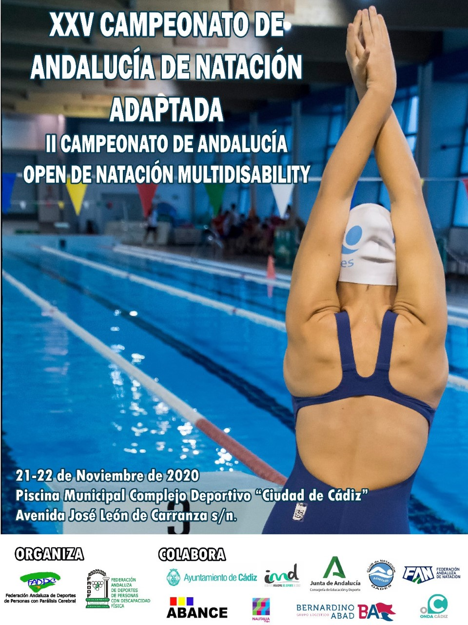 11 Nadadores de la FEDDF en el Campeonato de Andaluc&iacute;a de nataci&oacute;n