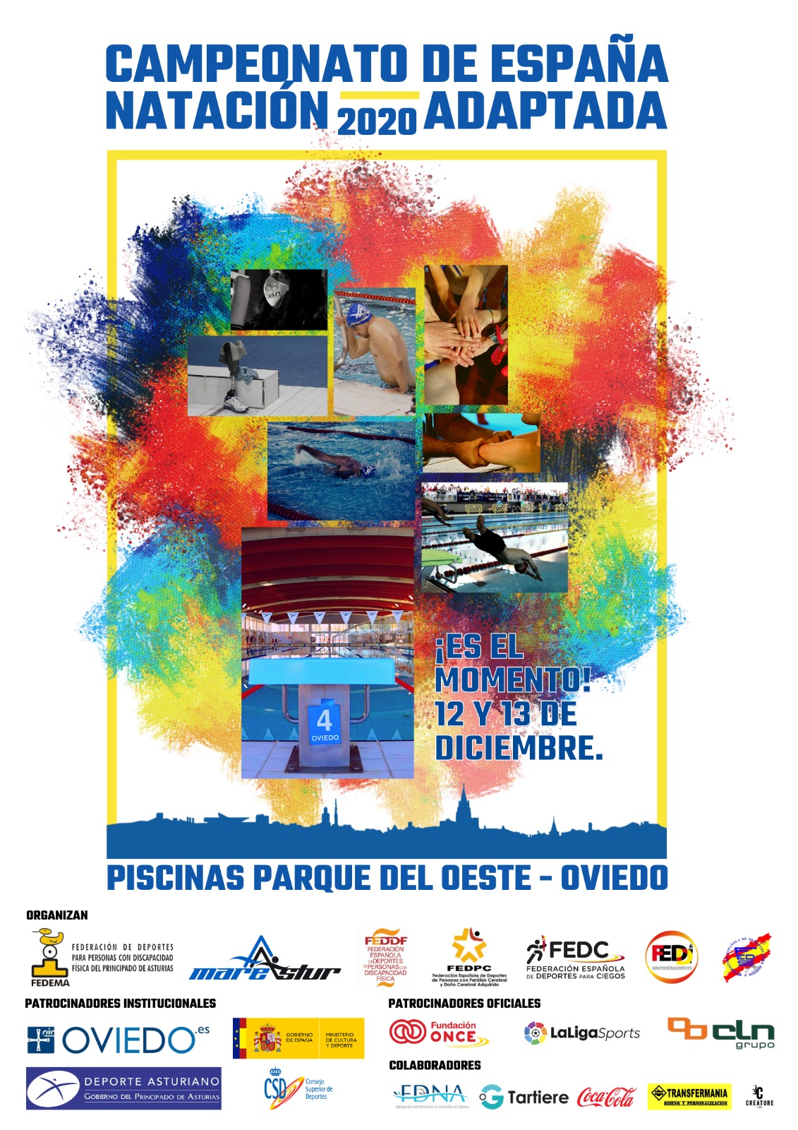 Campeonato de Espa&ntilde;a de nataci&oacute;n con 67 nadadores de la FEDDF