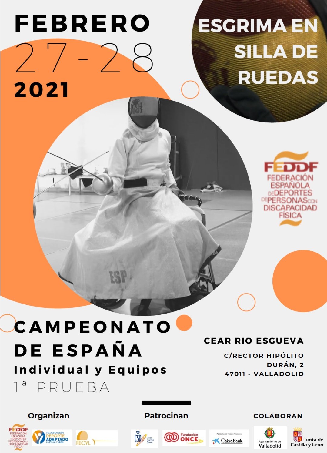 Once esgrimistas en la primera prueba del Campeonato de Espa&ntilde;a en Valladolid 