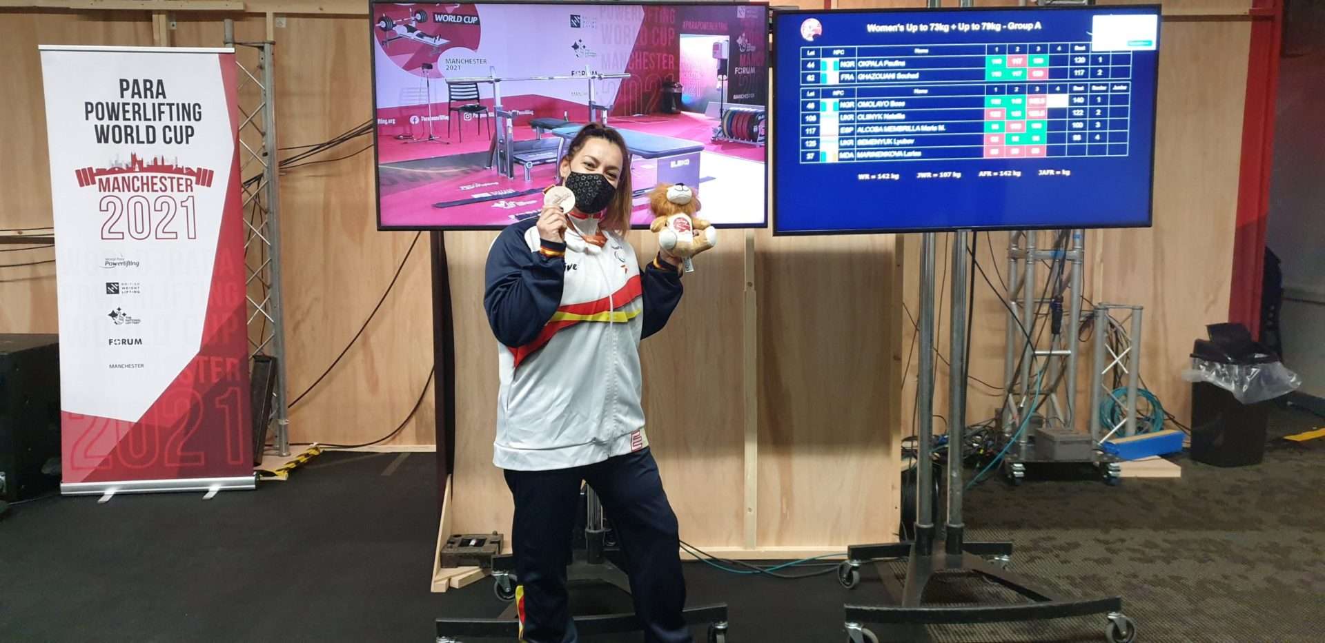 Montse Alcoba, bronce en la Copa del Mundo de powerlifting en Manchester