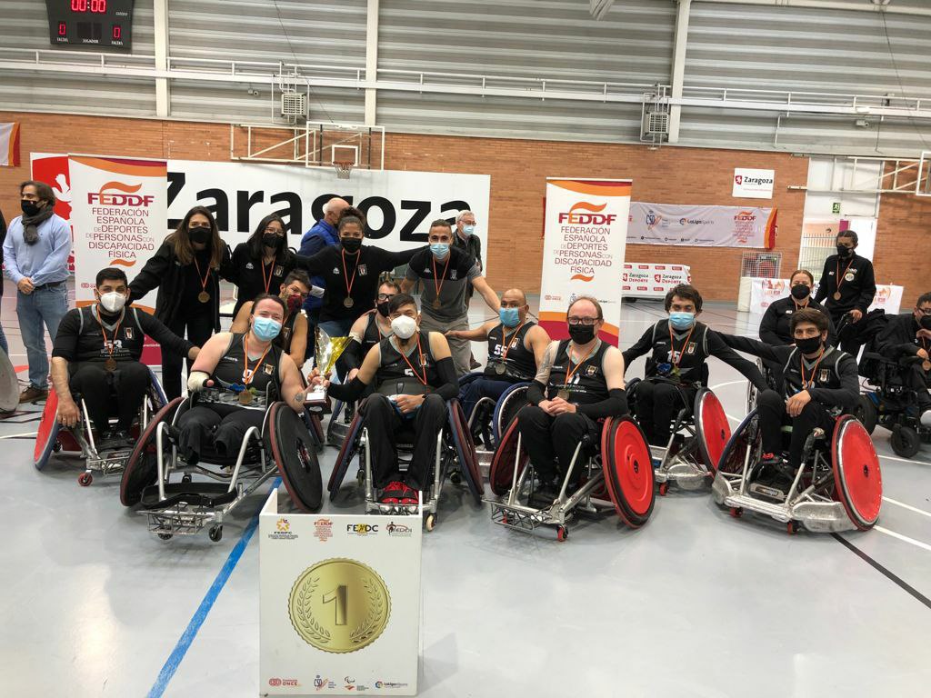 BUC Barcelona gana la Liga de rugby en silla de ruedas al imponerse en la final a Adapta Zaragoza