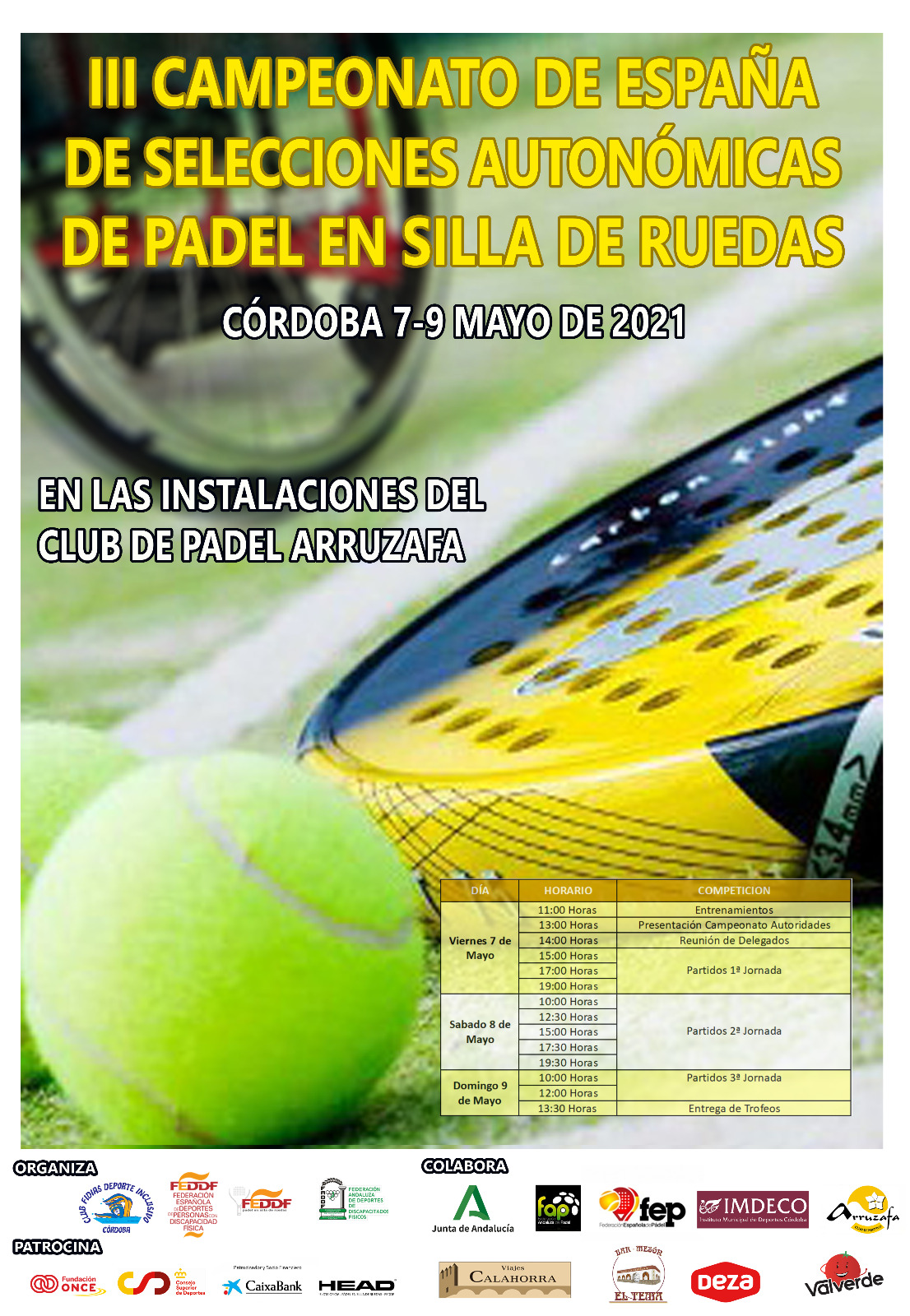 C&oacute;rdoba acoge el Campeonato de Espa&ntilde;a de p&aacute;del de selecciones auton&oacute;micas