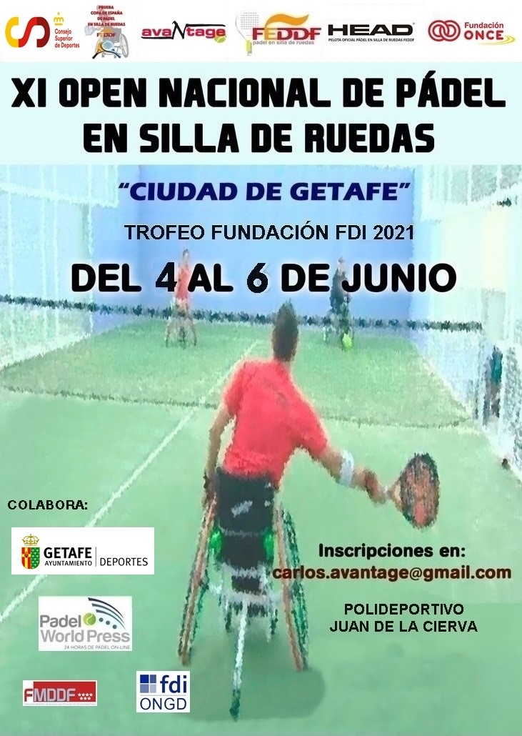 PADEL - LISTADO PROVISIONAL DE PAREJAS INSCRITAS - 8&ordf; PRUEBA COPA DE ESPA&Ntilde;A - GETAFE - MAYO 2021
