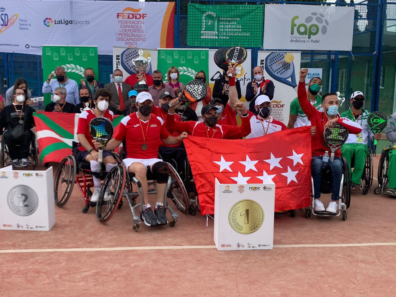 Madrid, campeona de Espa&ntilde;a de selecciones auton&oacute;micas de p&aacute;del en silla de ruedas