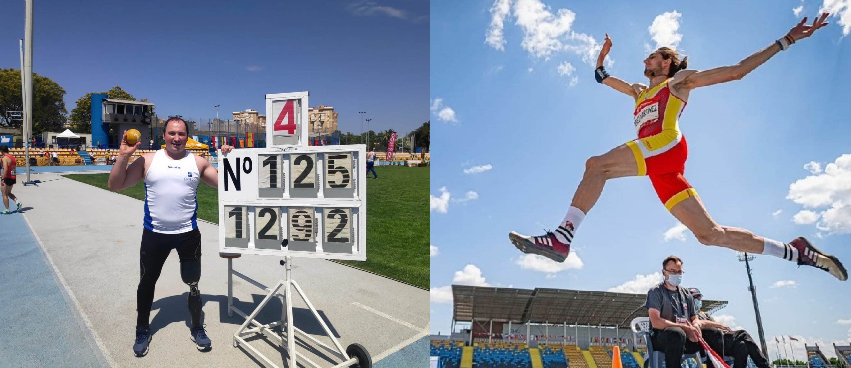 David Fern&aacute;ndez y Dani P&eacute;rez brillan en el Campeonato de Espa&ntilde;a de atletismo adaptado