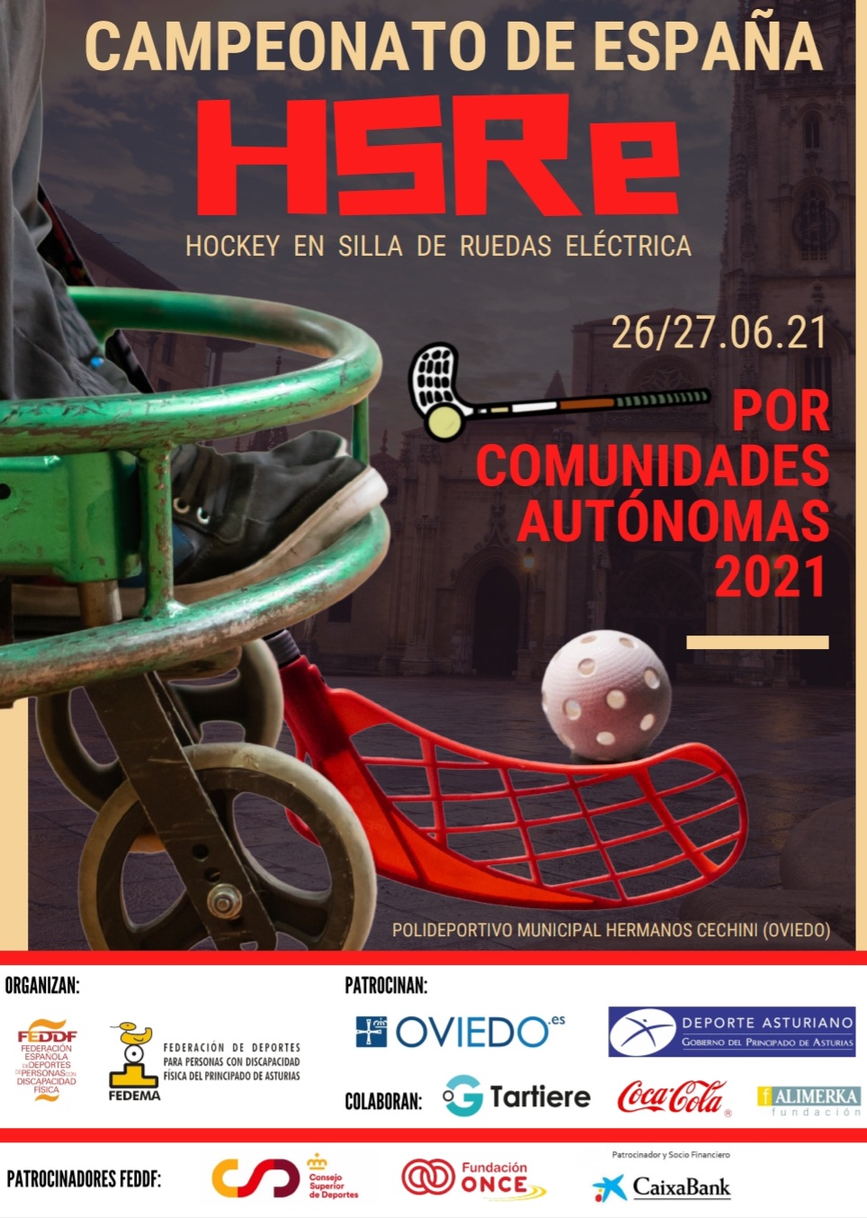 Oviedo acoge el Campeonato de Espa&ntilde;a por Comunidades Aut&oacute;nomas de hockey en silla de ruedas el&eacute;ctrica
