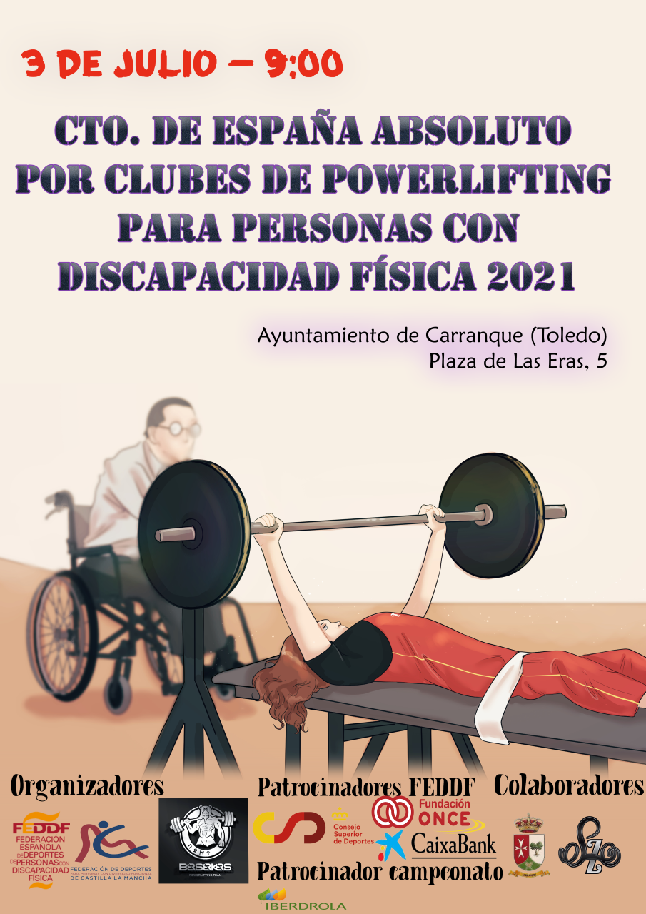 El Campeonato de Espa&ntilde;a por clubes de powerlifting re&uacute;ne a 20 deportistas en Carranque