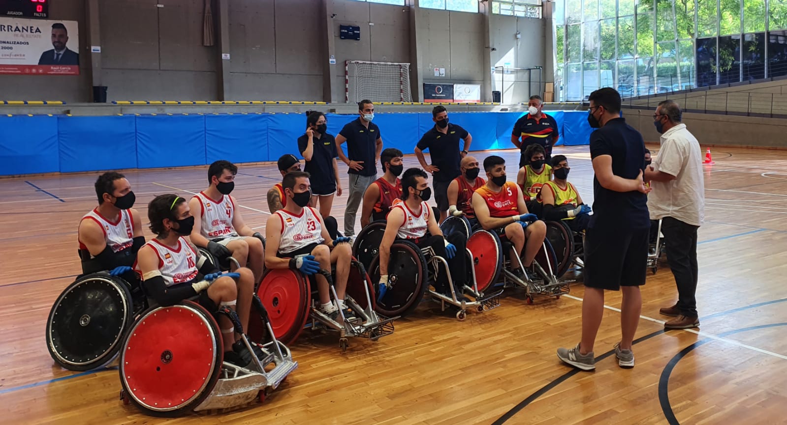 La selecci&oacute;n espa&ntilde;ola de rugby en silla afina su preparaci&oacute;n para el Europeo en Castelldefels 
