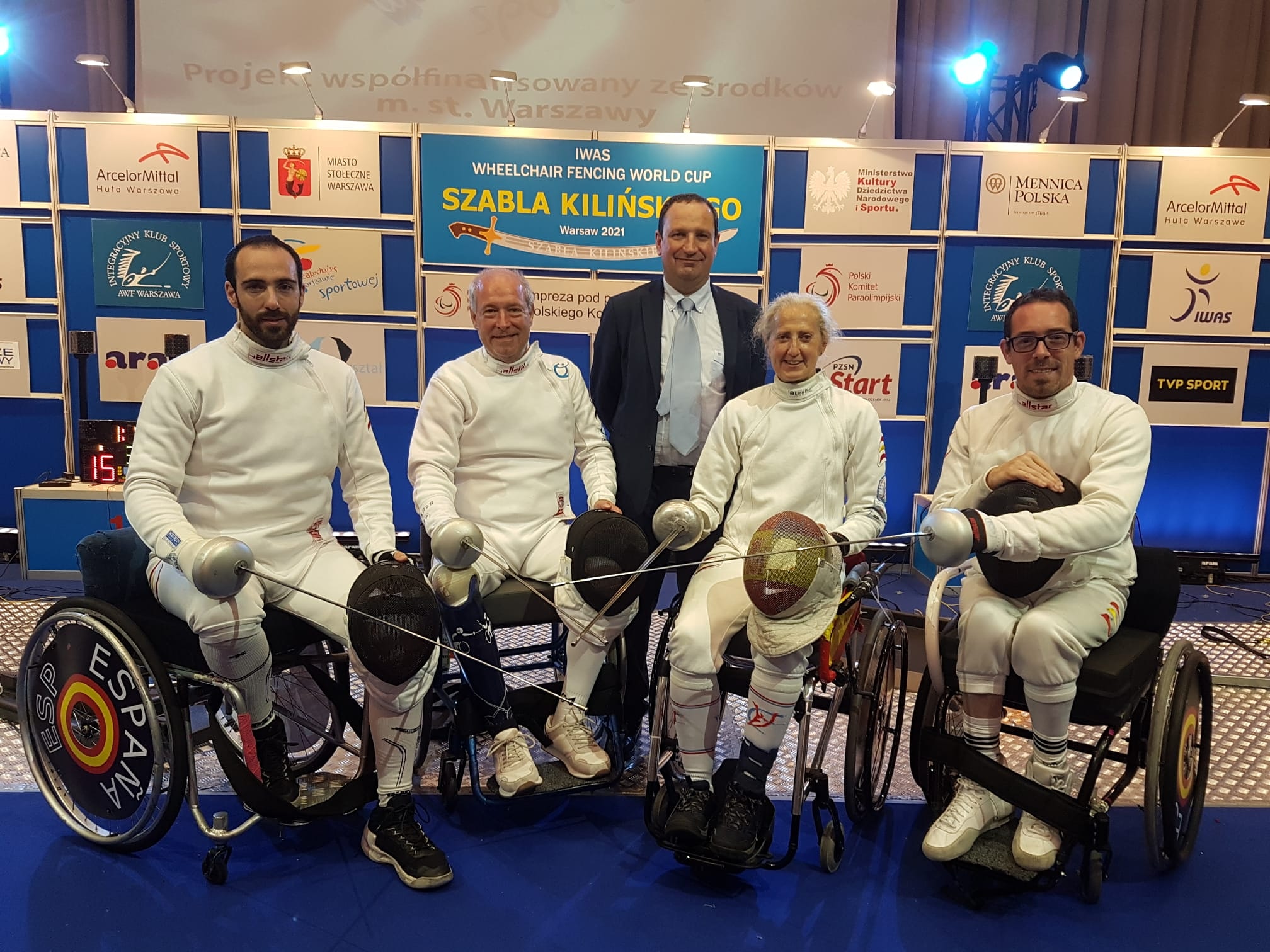Cuatro tiradores espa&ntilde;oles participan en la Copa del Mundo de esgrima en silla de Varsovia