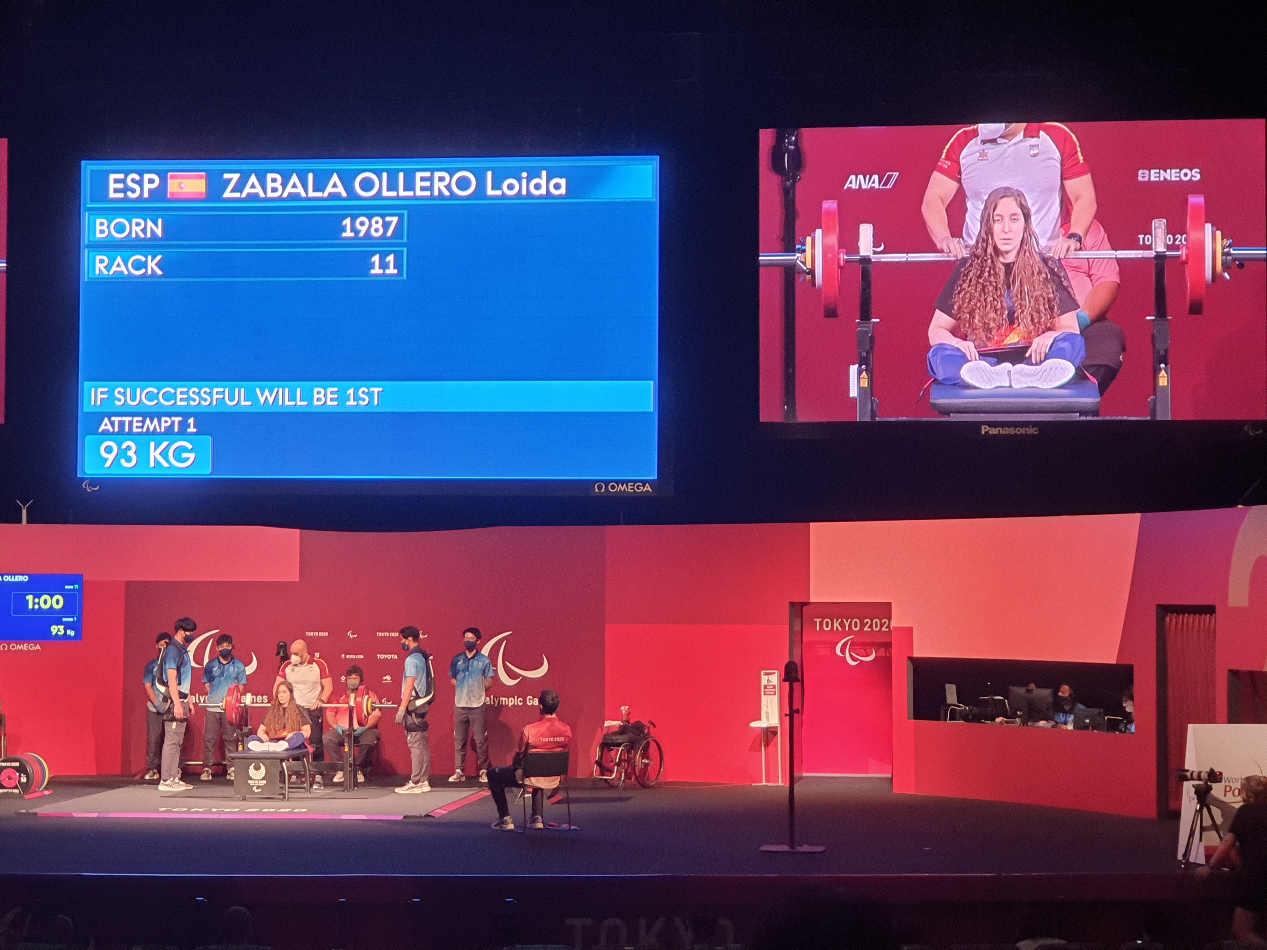 Loida Zabala, sexta y diploma paral&iacute;mpico