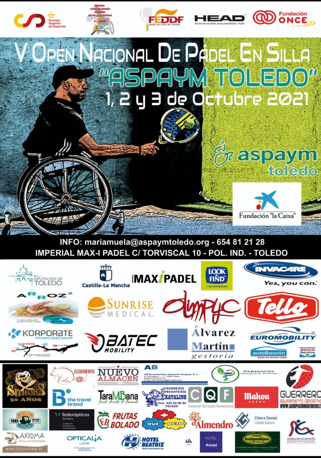 2&ordf; Prueba Copa de Espa&ntilde;a - V Open Nacional de p&aacute;del en silla Aspaym Toledo 