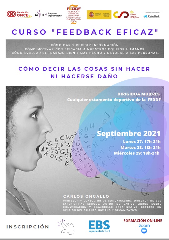 Curso FEEDBACK EFICAZ dirigido a mujeres