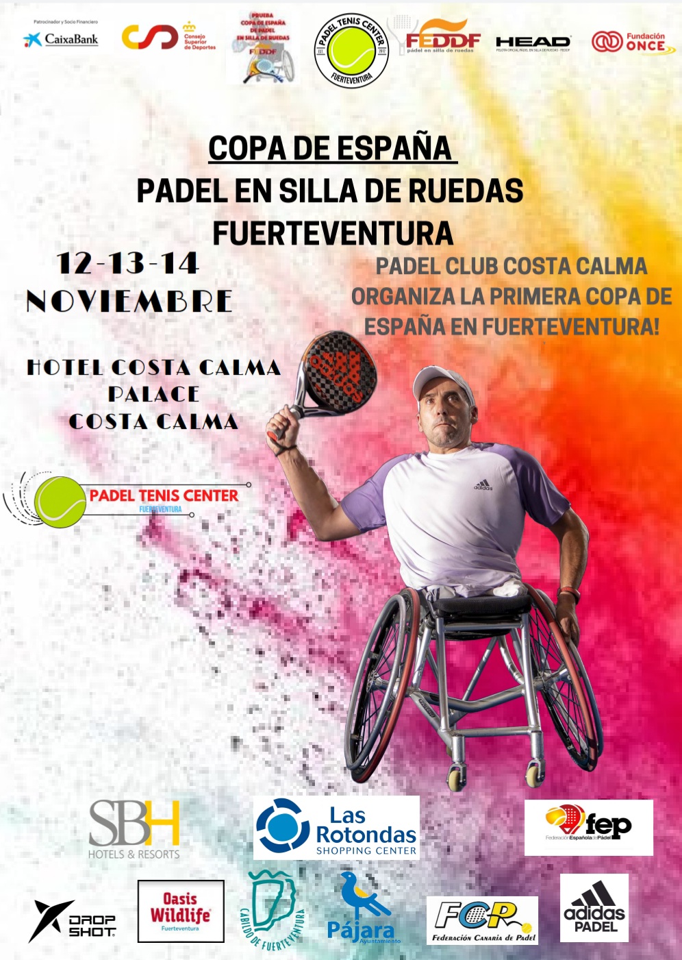 Abierto el plazo de inscripci&oacute;n para el I Open de p&aacute;del en silla de Fuerteventura