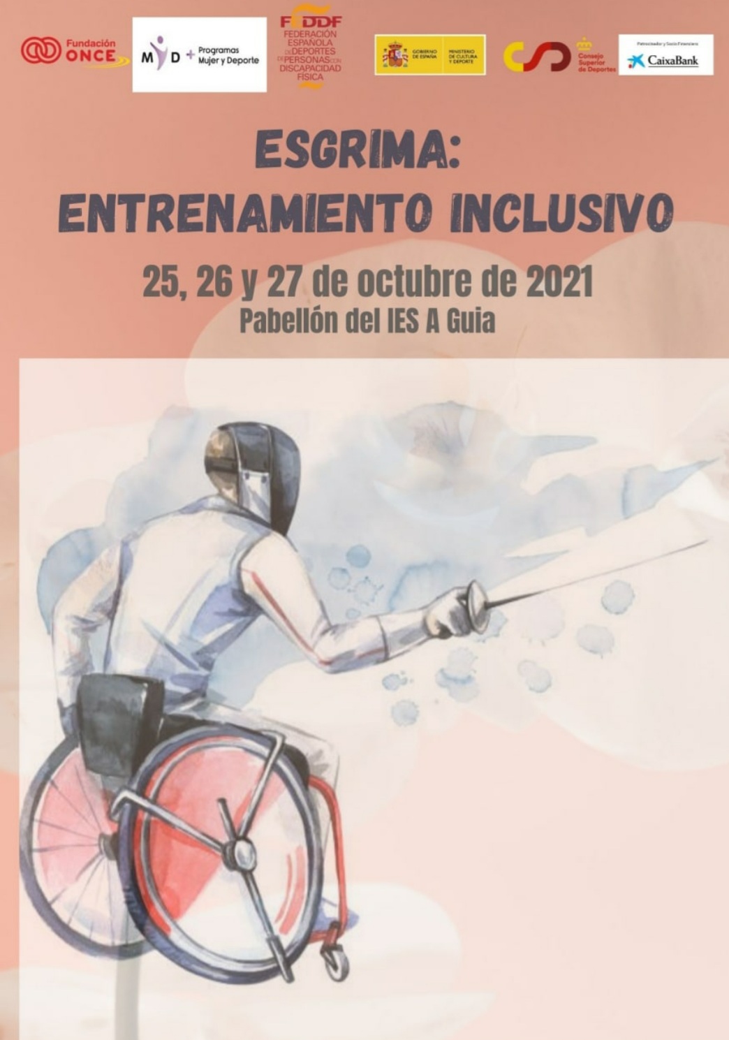 Entrenamiento inclusivo de esgrima en Vigo 