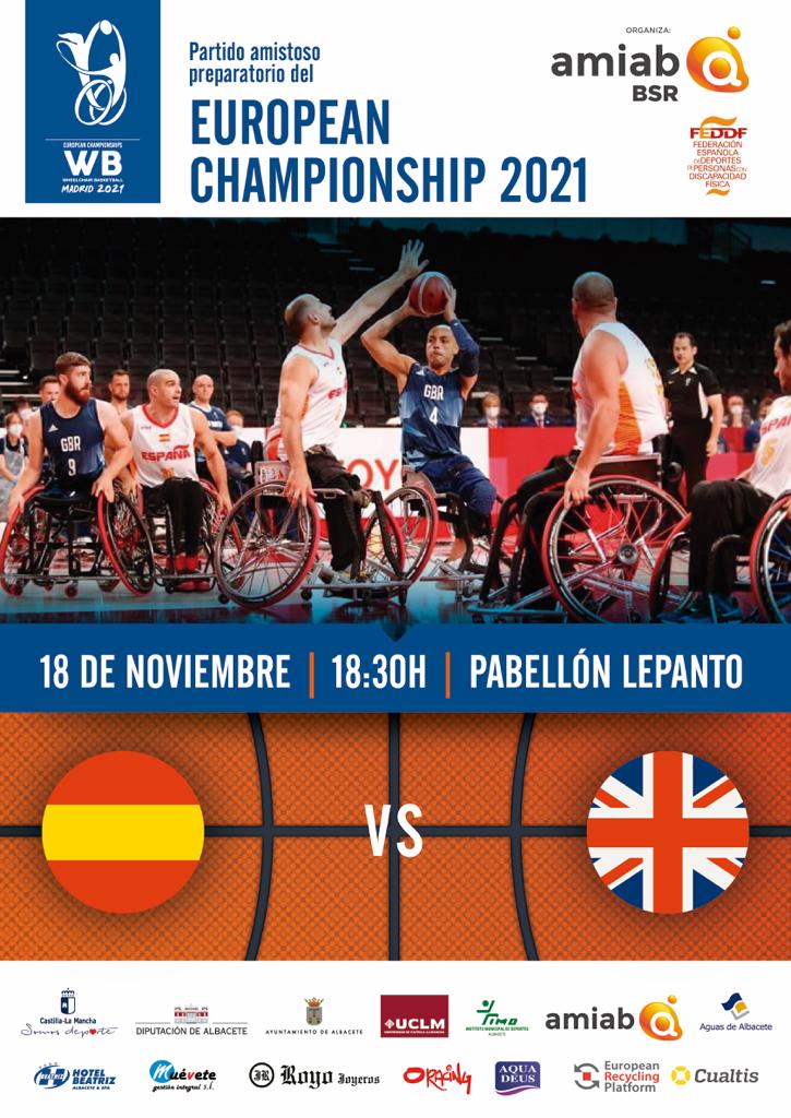 Espa&ntilde;a jugar&aacute; contra Gran Breta&ntilde;a un amistoso en Albacete antes del Europeo