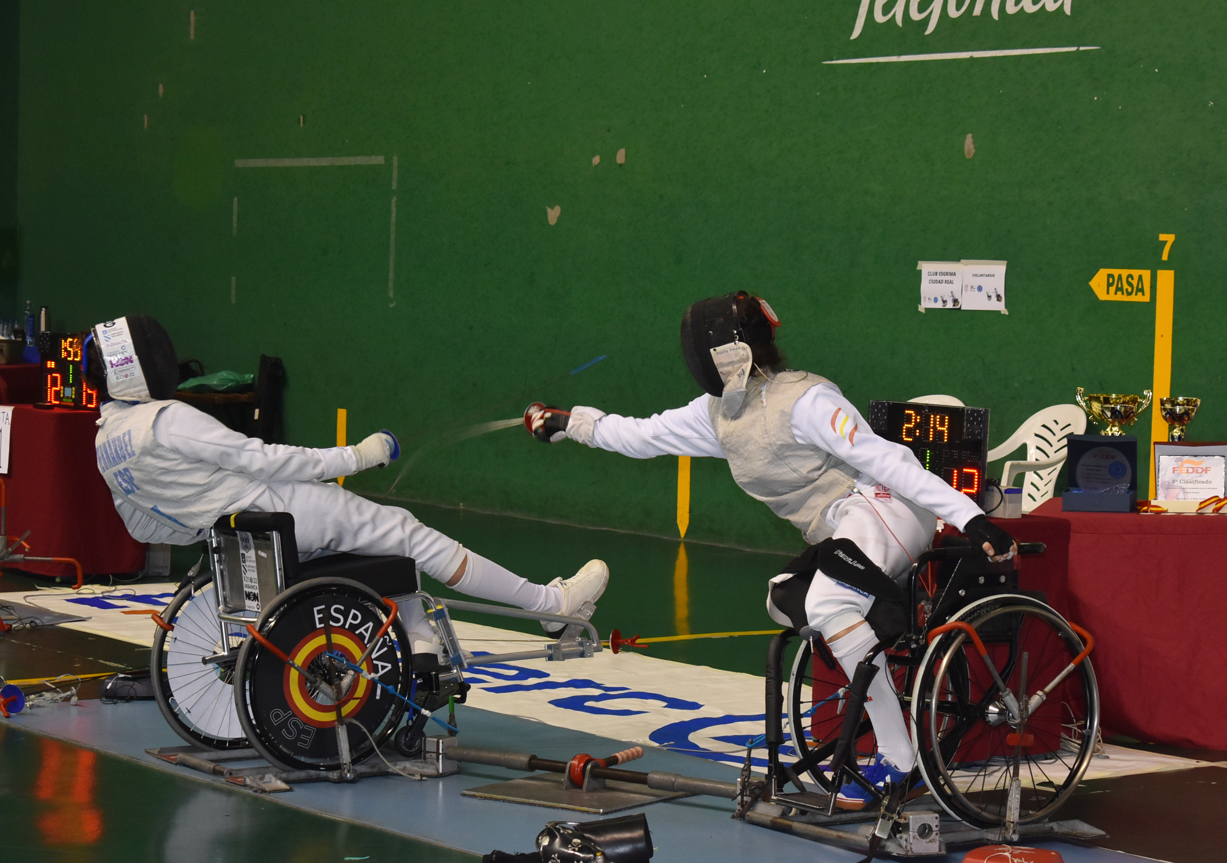 Alex Prior y Judith Rodr&iacute;guez ganan la primera prueba de esgrima en silla en Ciudad Real