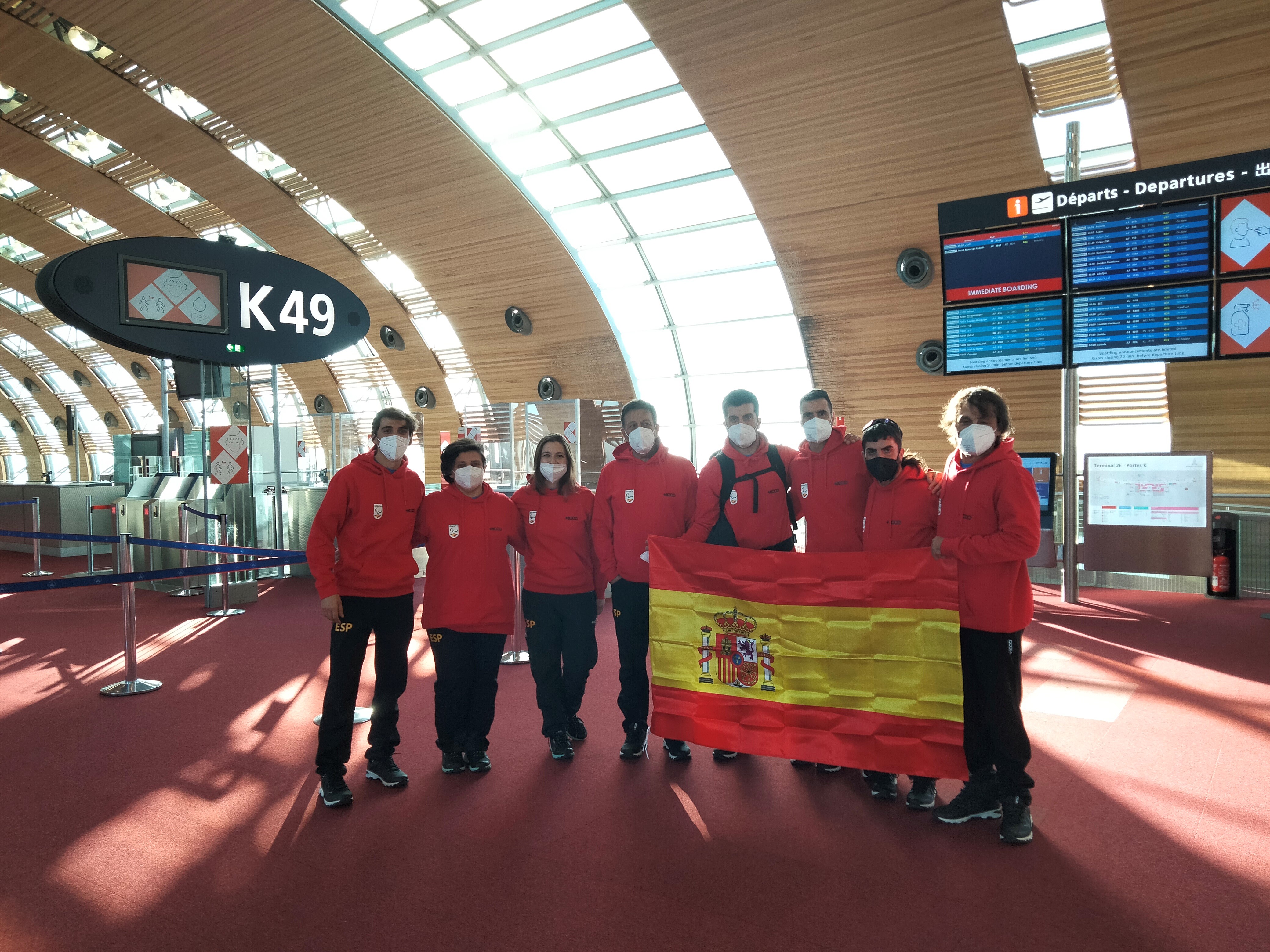 La delegaci&oacute;n paral&iacute;mpica espa&ntilde;ola parte hac&iacute;a China