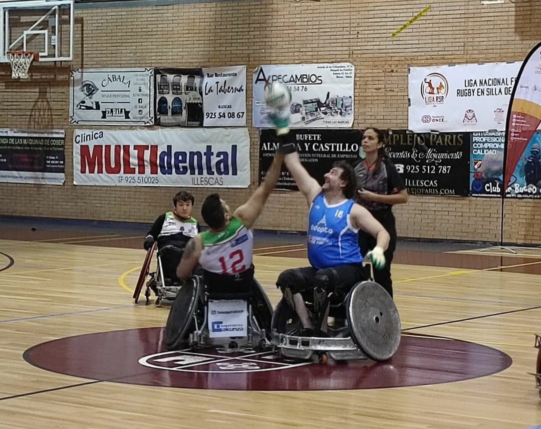Adapta domina la sexta jornada de la Liga de rugby en silla de ruedas