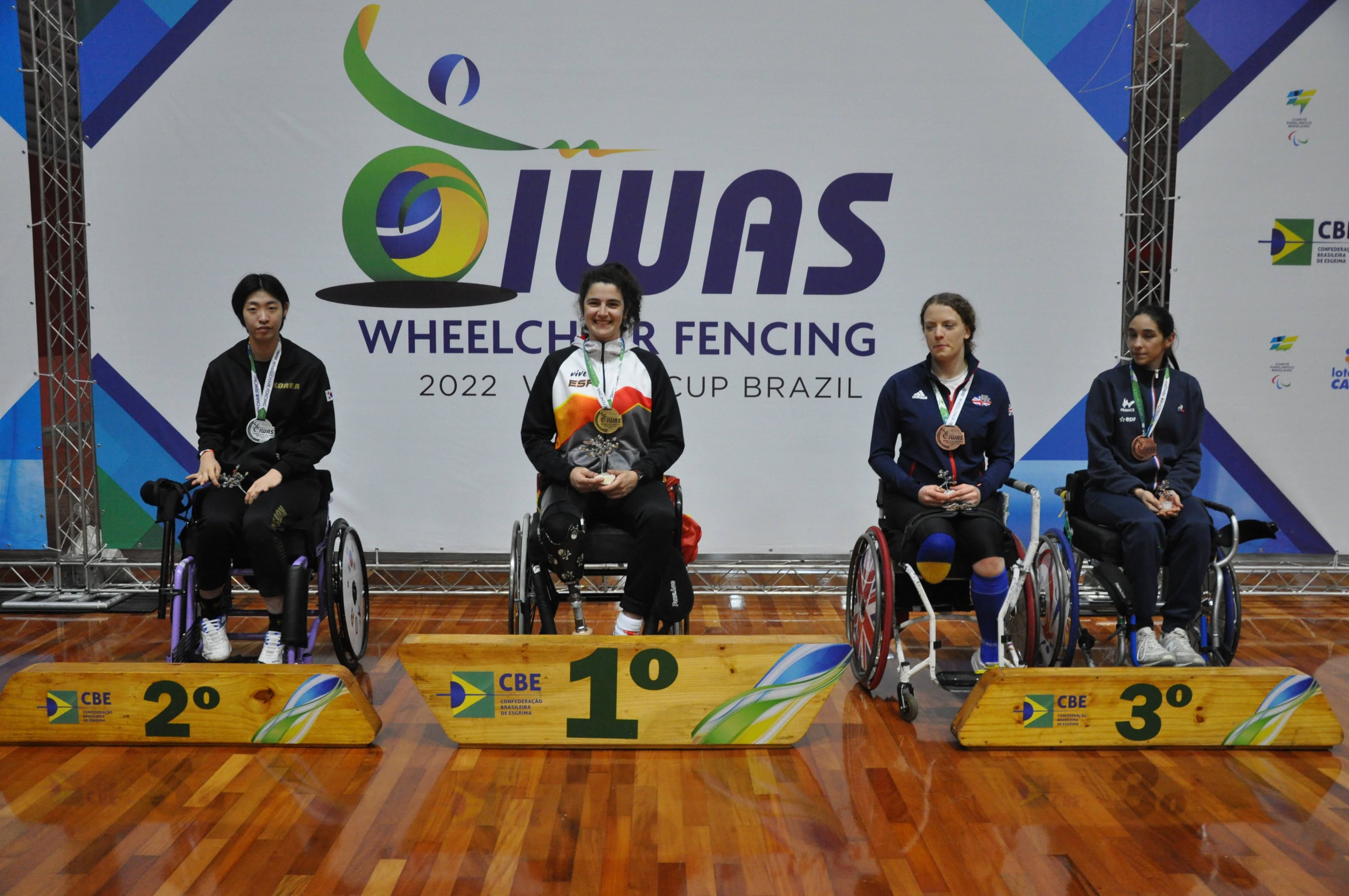 Judith Rodr&iacute;guez, campeona en espada en la Copa del Mundo de esgrima de Sao Paulo
