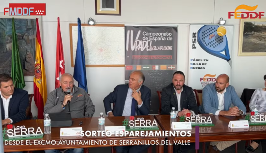 Sorteo del Campeonato de Espa&ntilde;a de p&aacute;del en silla de ruedas de selecciones auton&oacute;micas