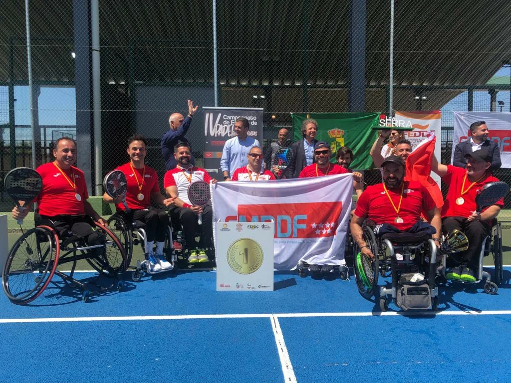 Madrid se adjudica el Campeonato de Espa&ntilde;a de p&aacute;del en silla por CCAA