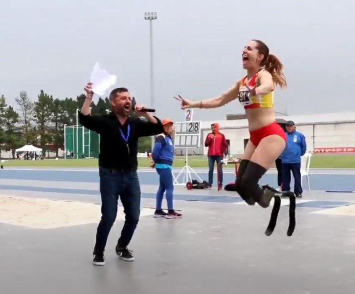 Sara Andr&eacute;s, campeona de Espa&ntilde;a y r&eacute;cord del mundo en 200 metros