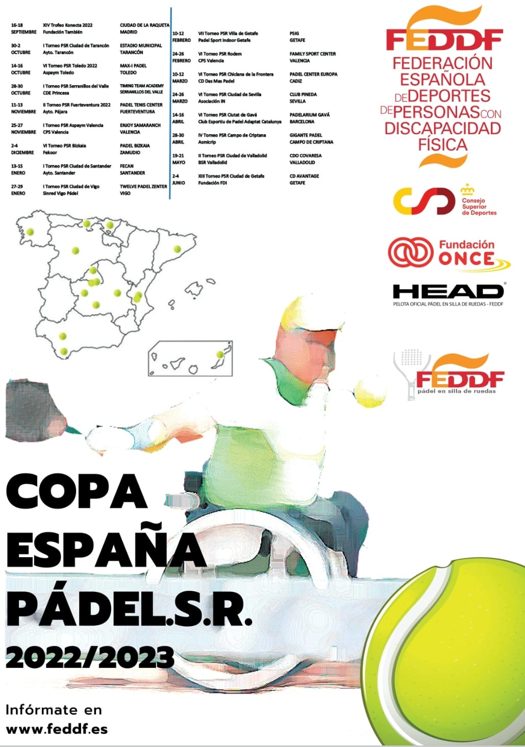 Calendario de la Copa de Espa&ntilde;a de p&aacute;del temporada 2022/2023