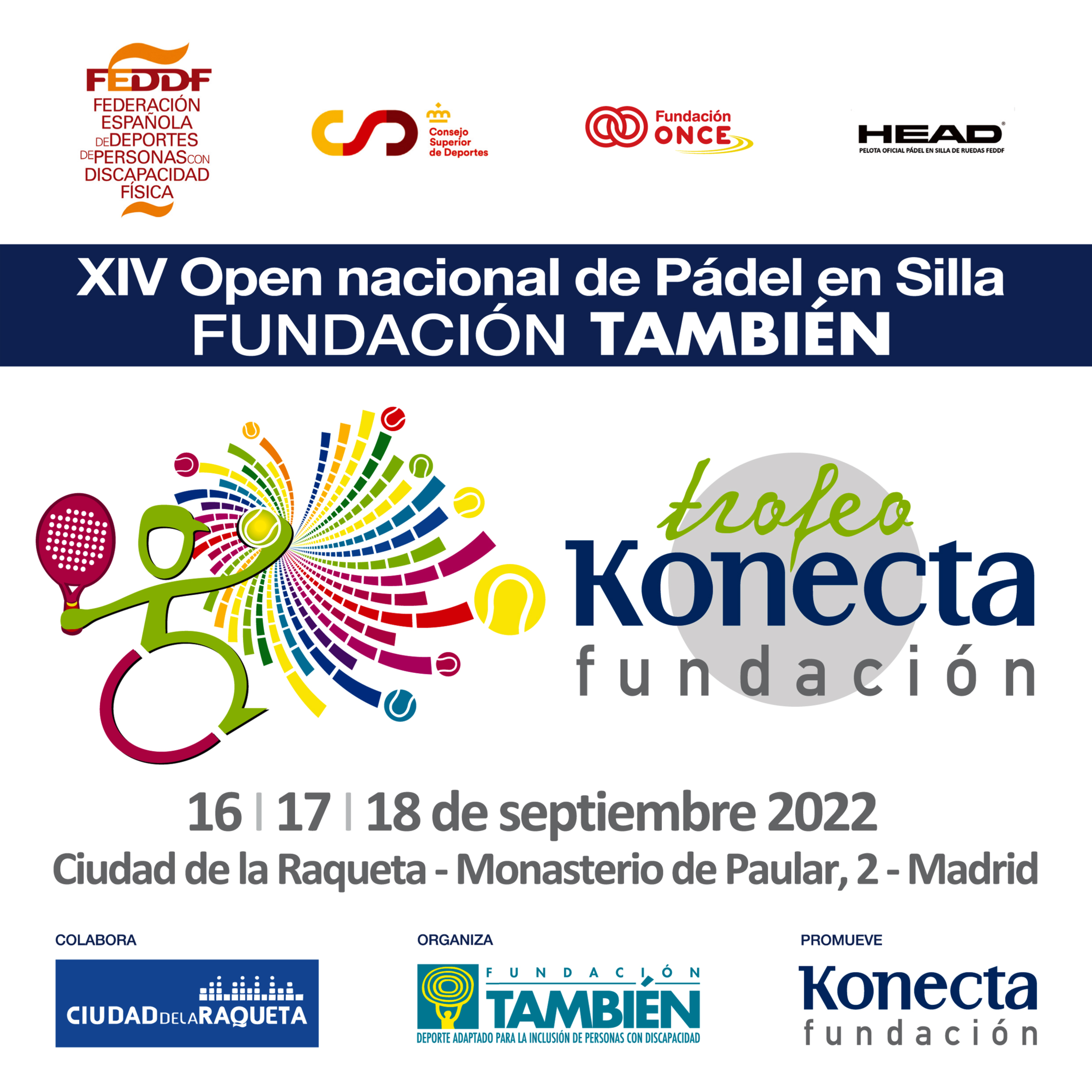 Listado de parejas para el XIV Open Nacional Fundaci&oacute;n Tambi&eacute;n de p&aacute;del en silla de ruedas