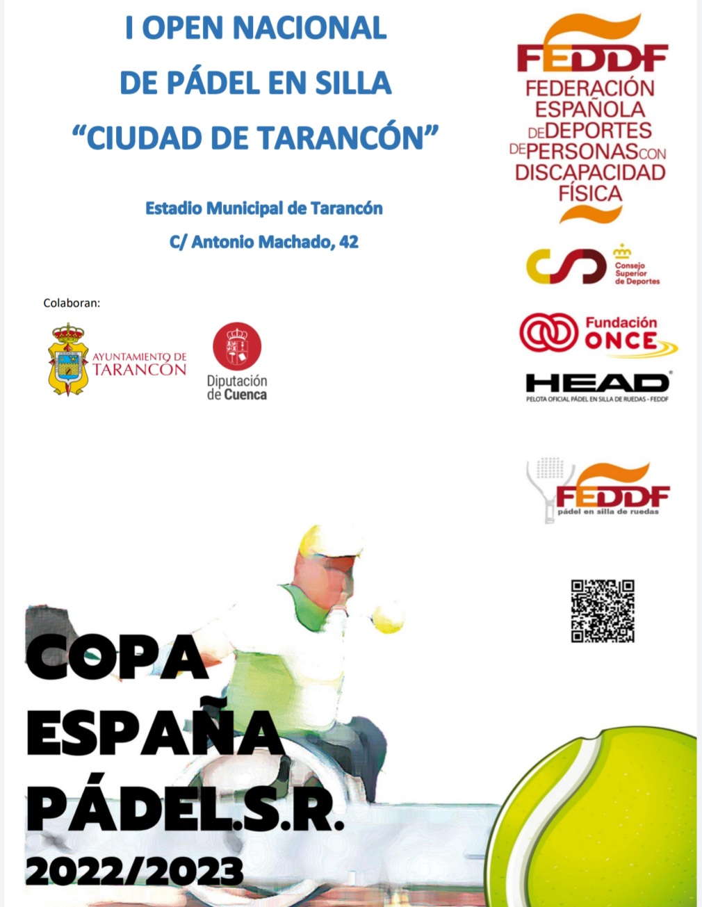 Listado de inscritos para el I Open Nacional Ciudad de Taranc&oacute;n