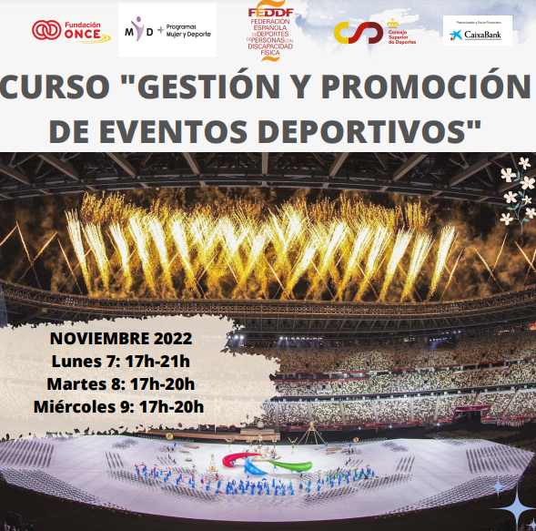  Curso Gesti&oacute;n y promoci&oacute;n de eventos deportivos