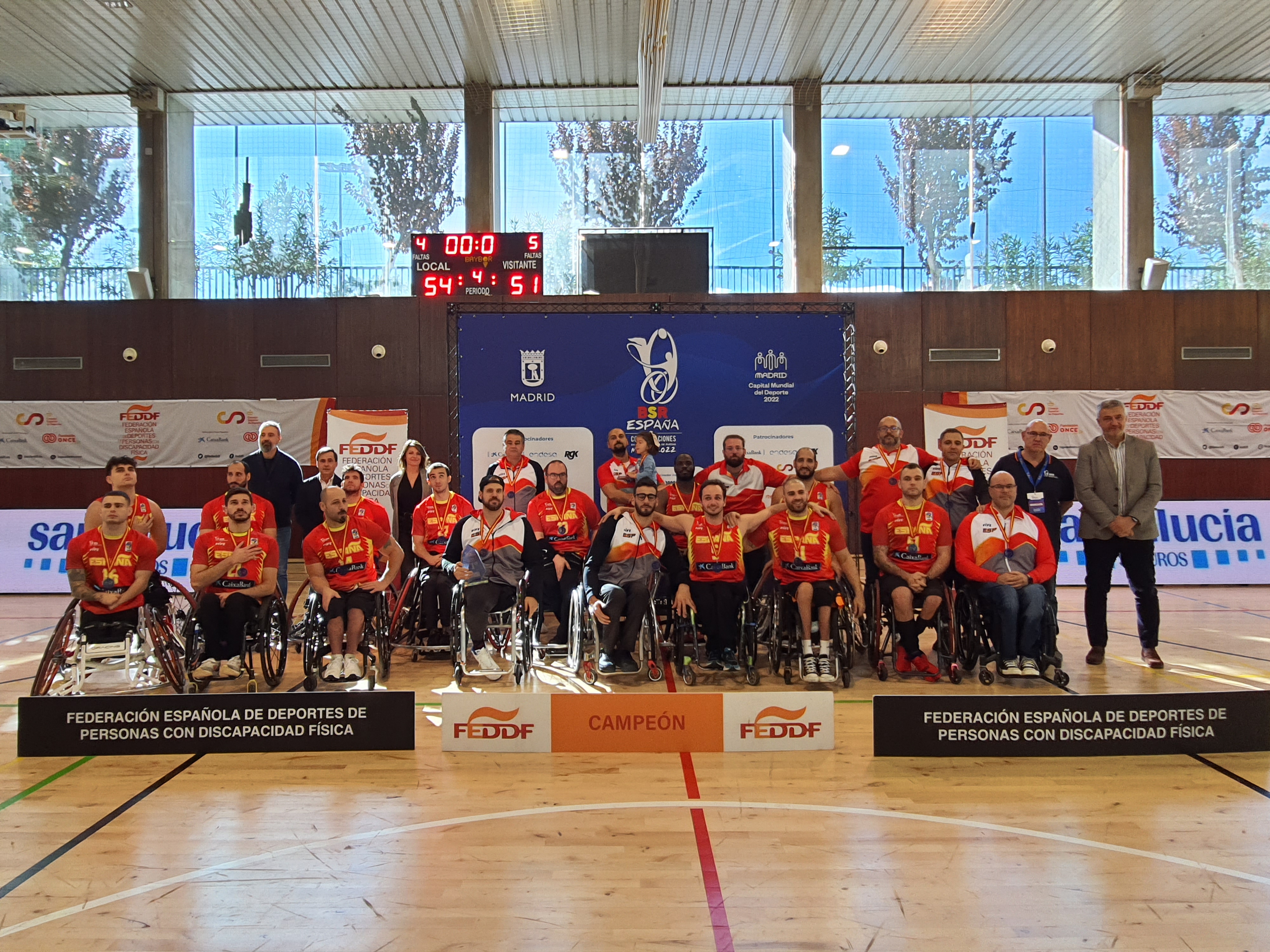 Espa&ntilde;a, campeona invicta de la Copa 5 Naciones de baloncesto en silla