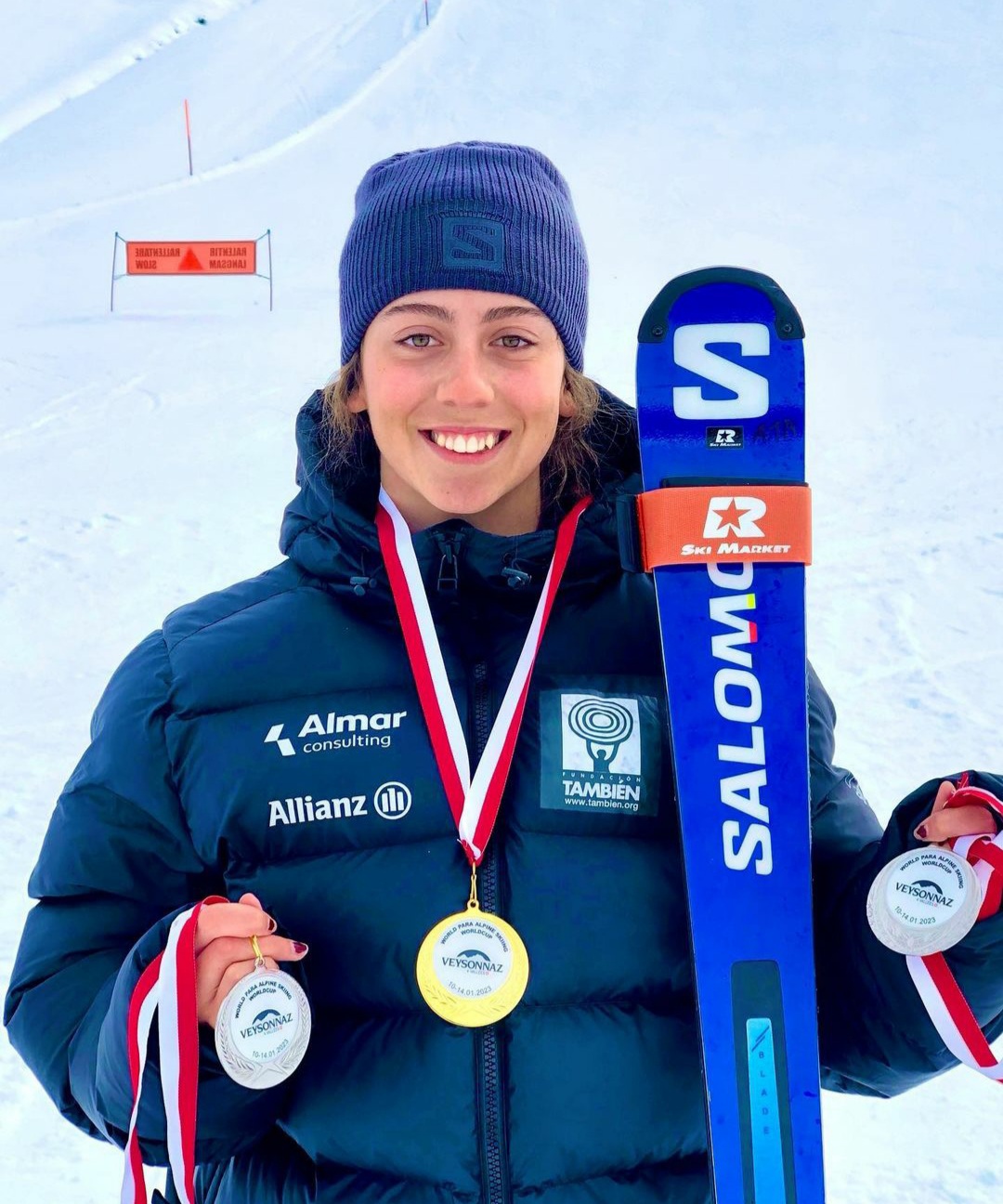 Audrey Pascual, triplete de medallas en Veysonnaz antes del Mundial